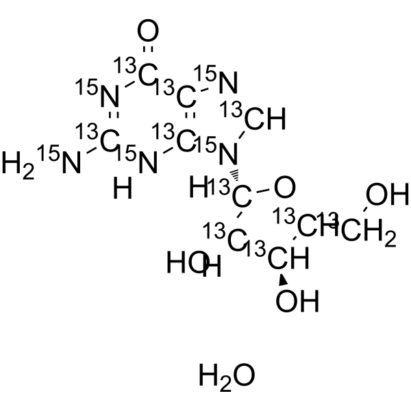 Guanosine-13C10,15N5 hydrate 2483830-53-9